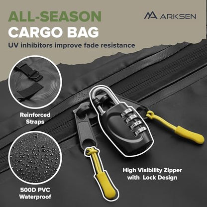 Roof Top Luggage Storage Bag for 64" x 39" Roof Baskets Waterproof 21.5 Cubic Feet
