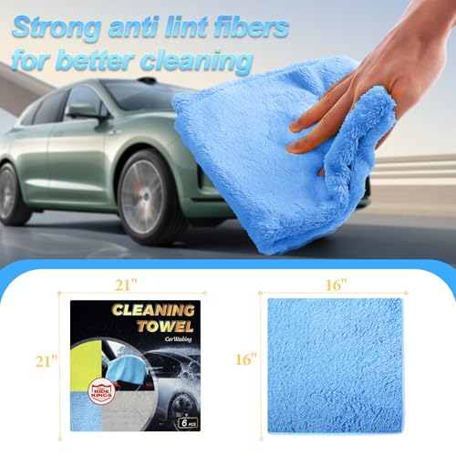 Car Wash Towels 16x16 (6 Count)