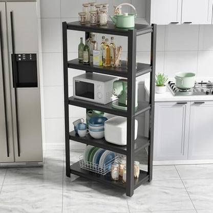 63H Metal Kitchen Storage Shelves (5 Count)