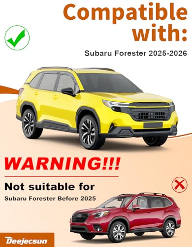 in Channel Window Visors Rain Guards for Subaru Forester 2025 2026 (4 Count)