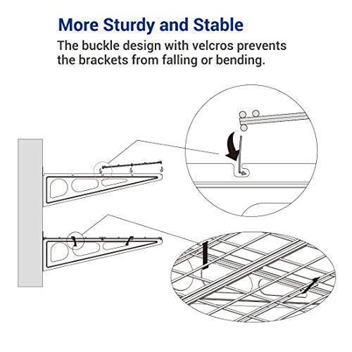 WR26B SBA 2' x 6' Wall Shelf Garage Storage Rack (2 Count)