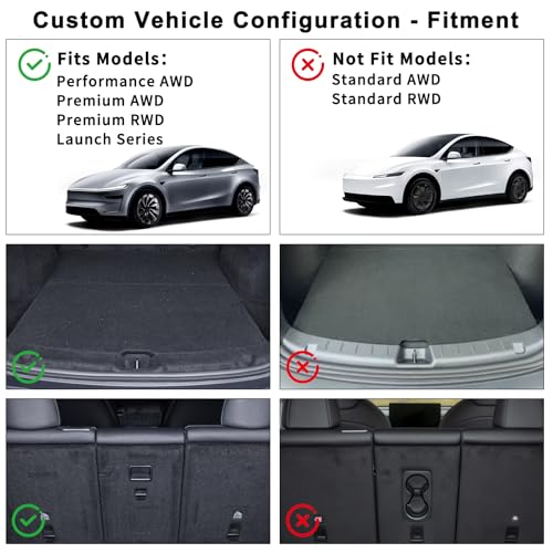 Tesla Model Y Juniper Trunk Mats Set 2026 2025（Only 5 Seat