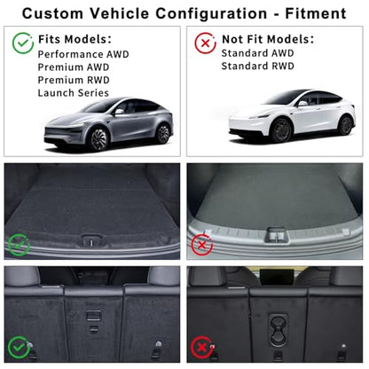 Tesla Model Y Juniper Trunk Mats Set 2026 2025（Only 5 Seat