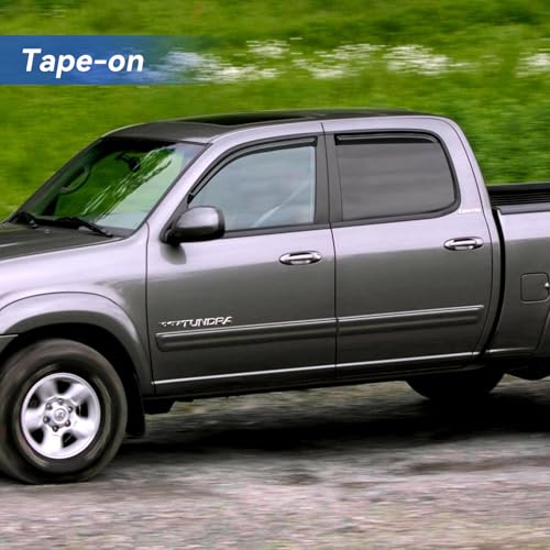 Window Visors Rain Guards for 2004 2005 2006 Toyota Tundra Double Cab