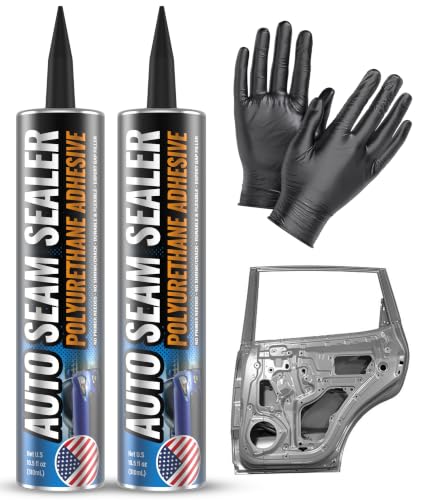 White] 2 Pack Professional Automotive Seam Sealer (10.5 Fl Oz)