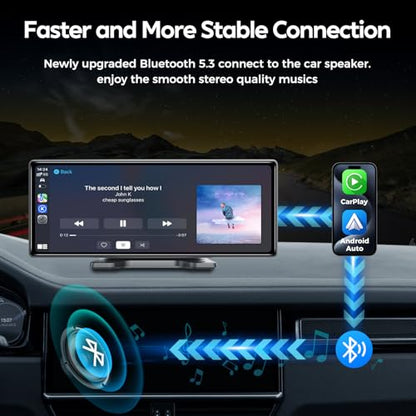 10.26" Wireless Apple Carplay Screen for Car