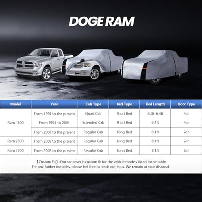 Multi Layer Dodge Ram 1500 Truck Cover