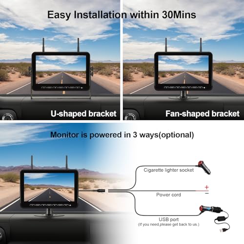 1080P 10" Wireless RV Backup Camera System for Furrion Pre