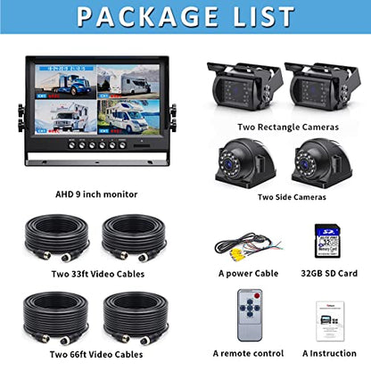 1080P Wired Backup Camera System Kit