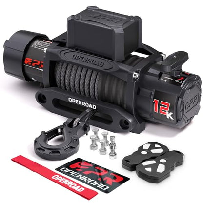 12000 lbs Winch with Synthetic Rope and 2 Wireless Remotes