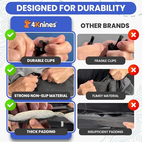 Heavy Duty Rear Seat Cover for Dogs