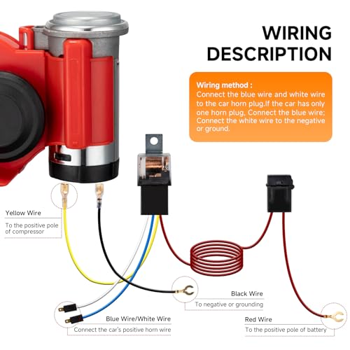 Train Horns kit for trucks Air Horn for Motorcycle Car Horn Super Loud