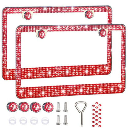 2 Pack License Plate Frames for Women