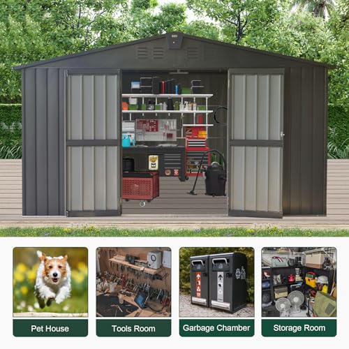 Domi Outdoor Storage Shed 11' x 9'