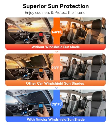 Vinyl Coating Heat Shield] Windshield Sun Shade Umbrella Custom for Subaru Outback