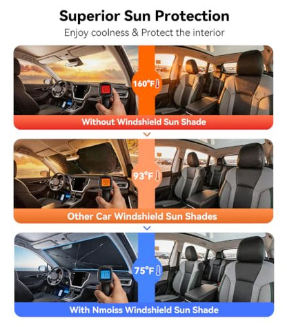 Vinyl Coating Heat Shield] Windshield Sun Shade Umbrella Custom for Subaru Outback