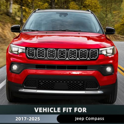 4PCS in Channel Window Visors Rain Guards for Jeep Compass 2017 (4 Count)