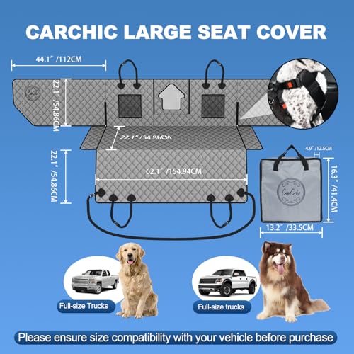 Dog Car Seat Cover for Back Seat