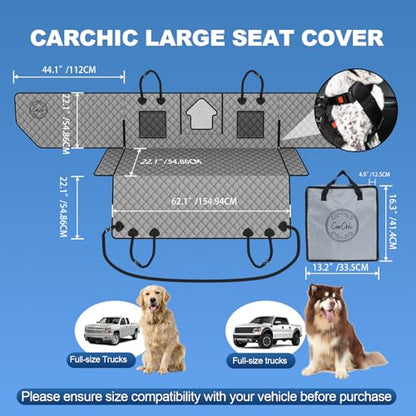 Dog Car Seat Cover for Back Seat