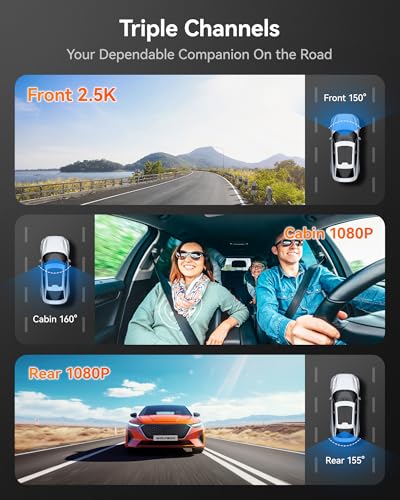 i07 3 Channel Dash Cam Built