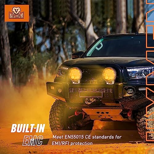 5.7" Round Amber LED Driving Light