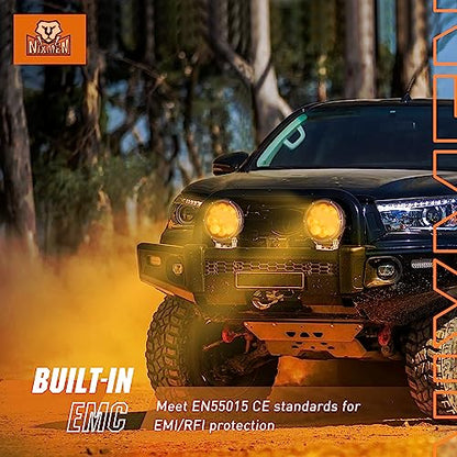 5.7" Round Amber LED Driving Light