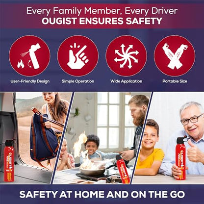 Fire Extinguisher Spray for Vehicle & Home 620ml 2 Count