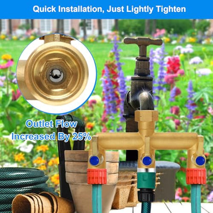 Brass Garden Hose Splitter