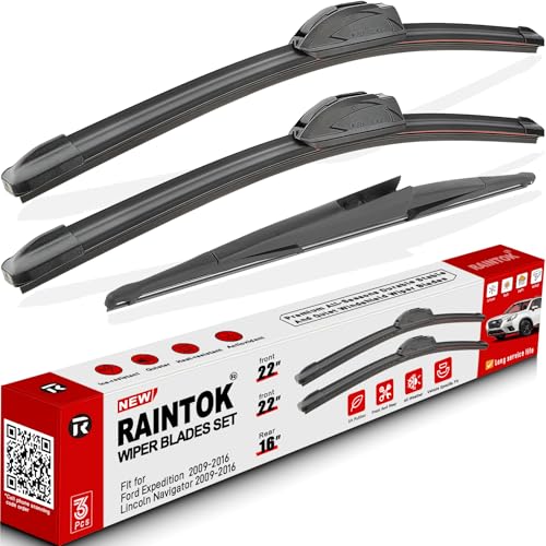 3 Pack Windshield Wiper Blades Replacement for Ford Expedition 2009