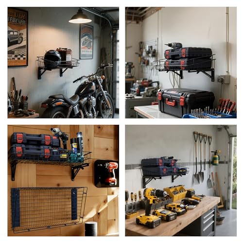 Large Folding Garage Shelf (2 Count)