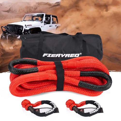 3 4” x 20FT Kinetic Recovery Rope Kit with 2 Soft Shackles (20 Foot)