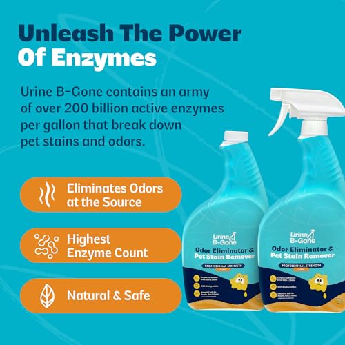 Urine B Gone Enzyme Cleaner for Human & Pet Urine (64 Fl Oz)