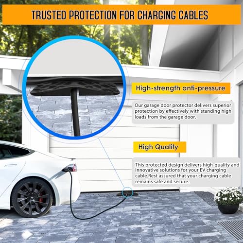 Ev Charger Cable Protector with Handle For Garage Door