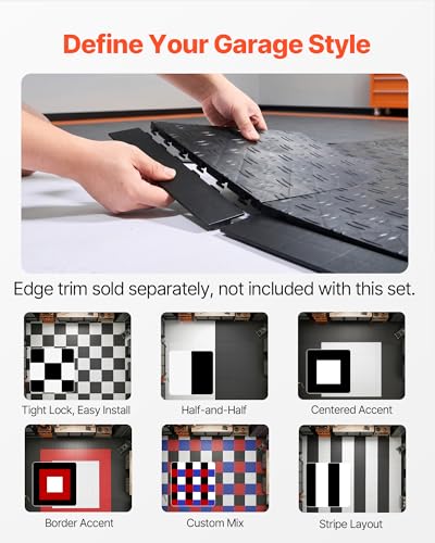 Garage Floor Tiles 12 x 12 x 0.53 inch