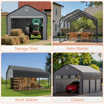 10x16 Heavy Duty Metal Carport