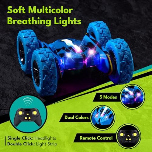 Remote Control Flip Stunt Car Double Sided Driving Crawler Toys