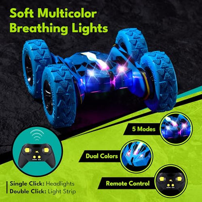 Remote Control Flip Stunt Car Double Sided Driving Crawler Toys
