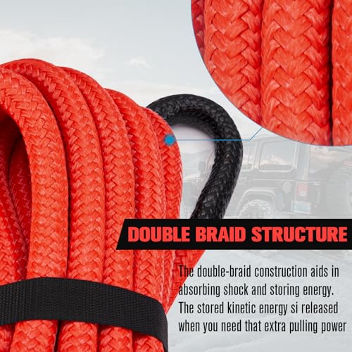 Kinetic Recovery Rope Kit with 2 Soft Shackles (30 Foot)