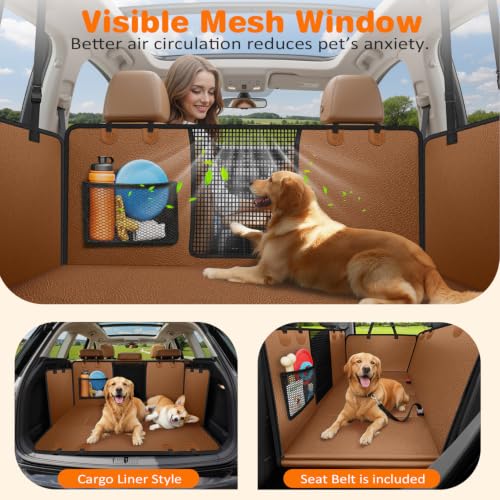 PU Leather Hard Bottom Dog Car Seat Cover