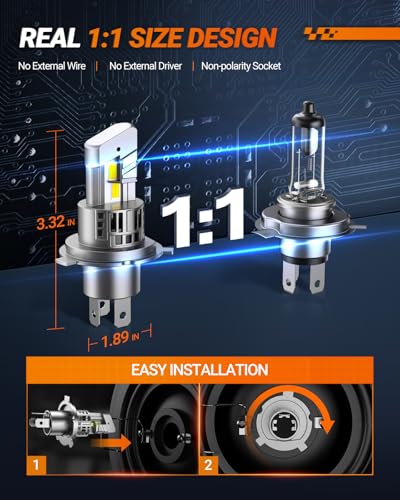 H4 9003 LED Fog Bulbs (2 Count)