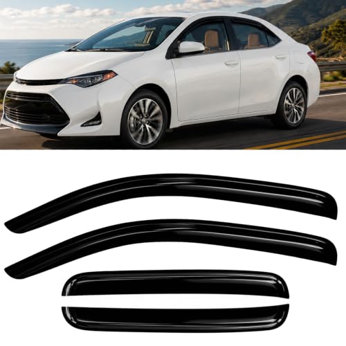 4PC Window Rain Guards fit 2019 (4 Count)