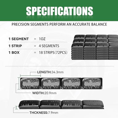 1oz Adhesive Wheel Weights