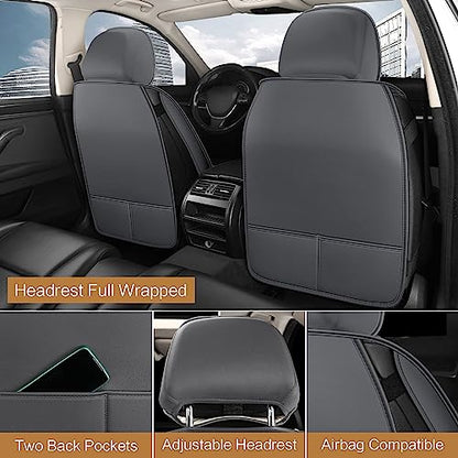 Leather Car Seat Covers Front Pair (2 Count)