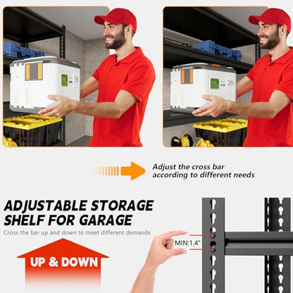 5 Tier Metal Garage Shelving Unit (5 Count)