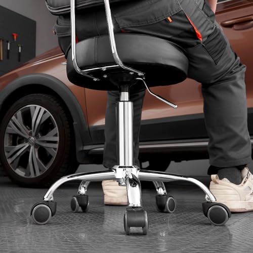 Shop Stool with Backrest