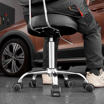 Shop Stool with Backrest