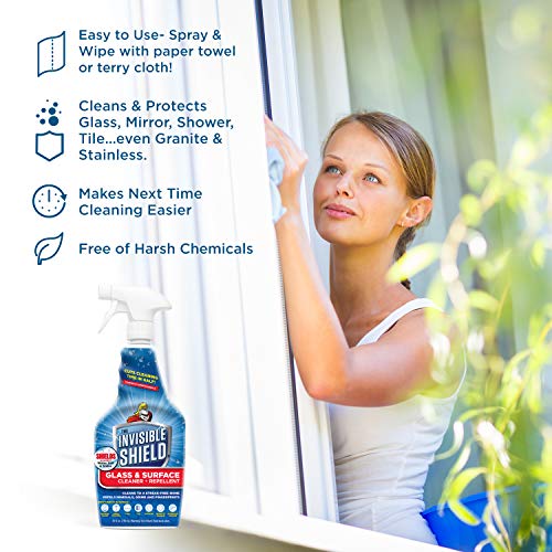 Glass & Surface Cleaner 32 fl. oz. Cleans and Protects on multi surfaces by UNELKO (96 Fl Oz )
