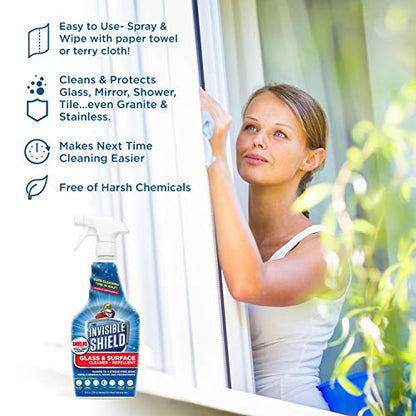 Glass & Surface Cleaner 32 fl. oz. Cleans and Protects on multi surfaces by UNELKO (96 Fl Oz )