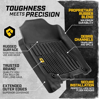 JustFit™ 3D Custom Fit Floor Mats for Dodge Ram 1500 Crew Cab 2009