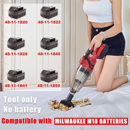 Cordless Handheld Vacuum Cleaner for Milwaukee M18 Battery